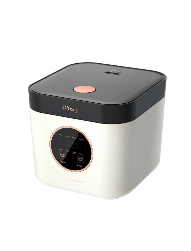 Offacy Rice Cooker, Smart Multi-Function Touch Panel, 8 Cups (Uncooked),  24-H Delay Timer, Auto Keep Warm, Nonstick Inner Pot, for Soft White Rice